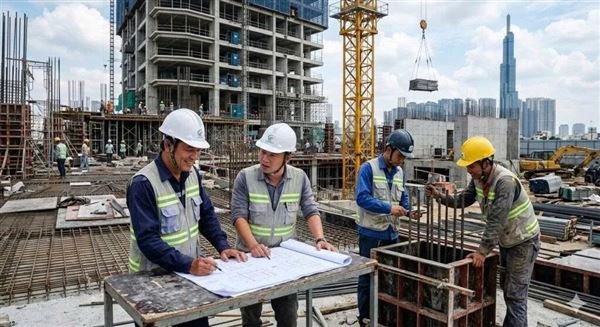 Đơn hàng mới cải thiện, doanh nghiệp xây dựng vẫn chịu áp lực chi phí