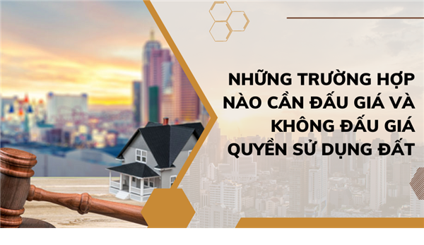 Những trường hợp nào cần đấu giá và không đấu giá quyền sử dụng đất?